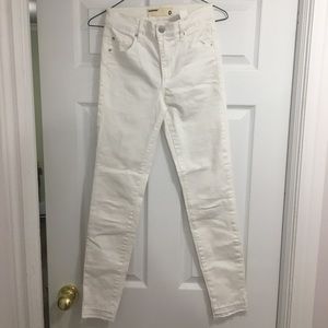White Garage high rise skinny jeans
